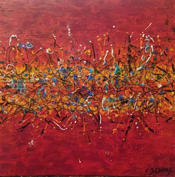 GUERRY Christiane -Bing Bang   (Acrylique sur toile)