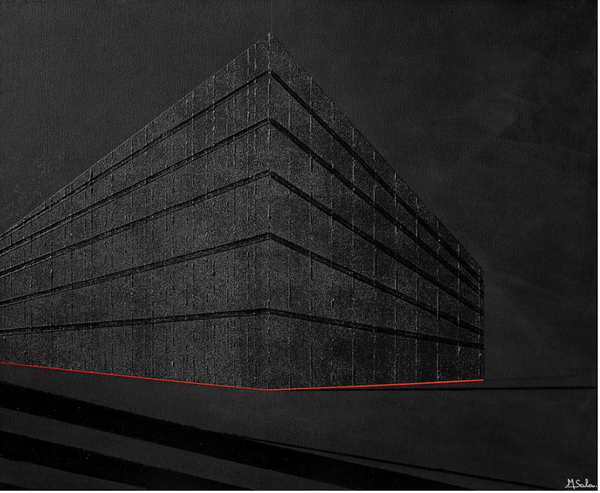 SALA Michèle. - Structures - abstrait, Acrylique sur Toile