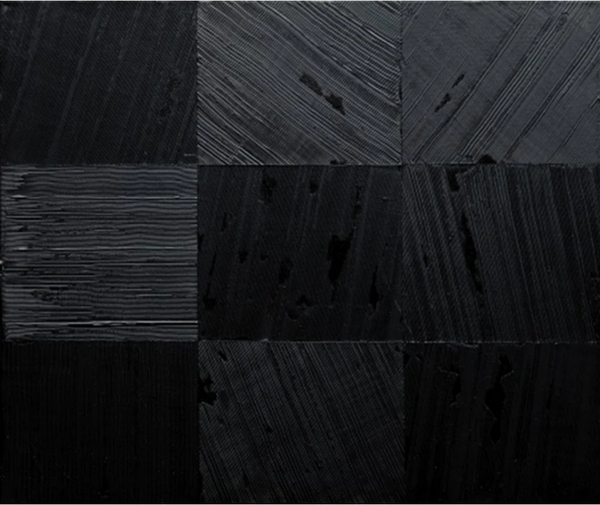 SALA Michèle. - Rêverie - noir - abstrait, Acrylique sur Toile