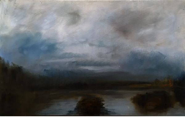 LALLEMENT Martine. - Horizon II -  Huile sur Toile