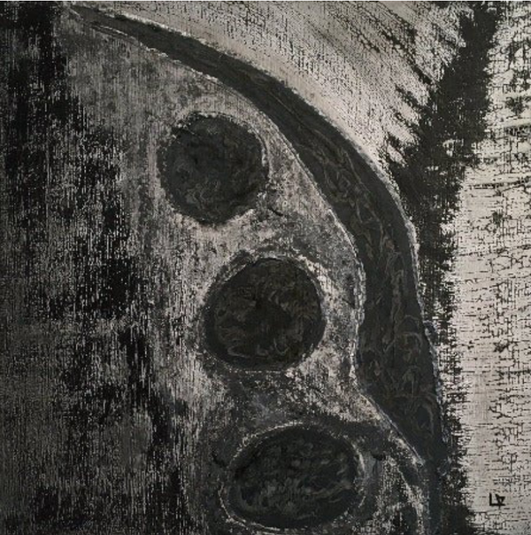 LALLEMENT Martine. - La part des anges   -  Techniques mixtes sur Toile