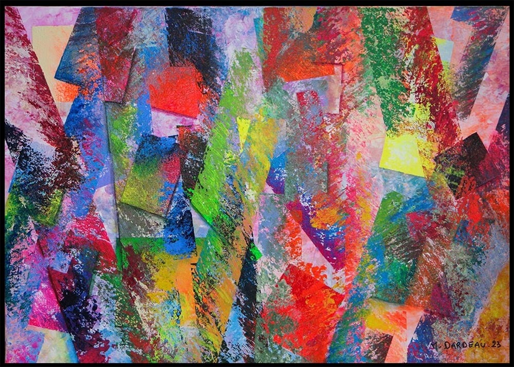 DARDEAU Monique. - Eclats -  Acrylique sur toile