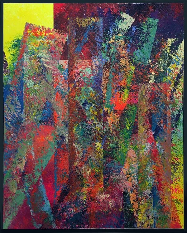 DARDEAU Monique. - Incandescence -  Acrylique sur toile