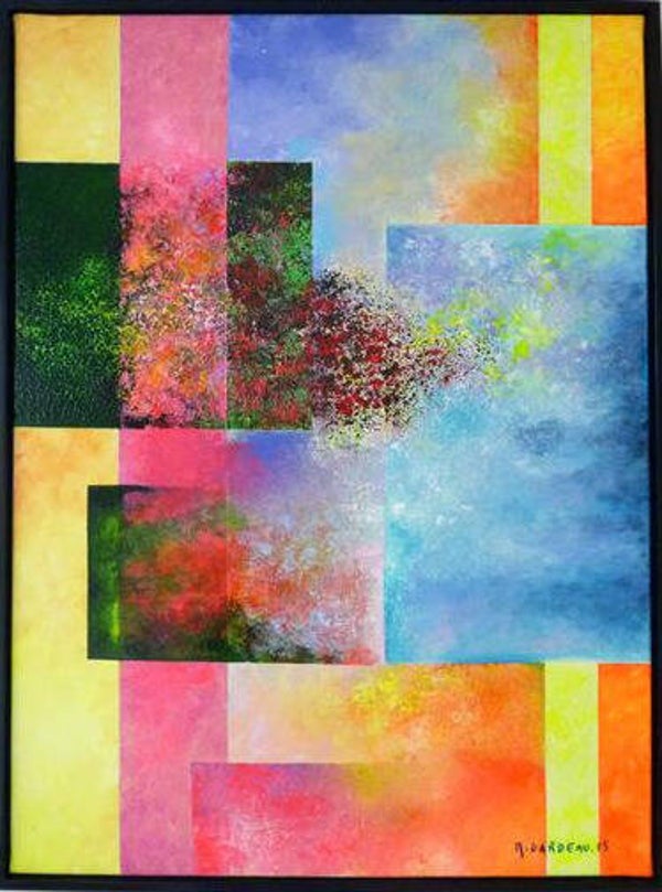 DARDEAU Monique. - Nuée -  Acrylique sur toile