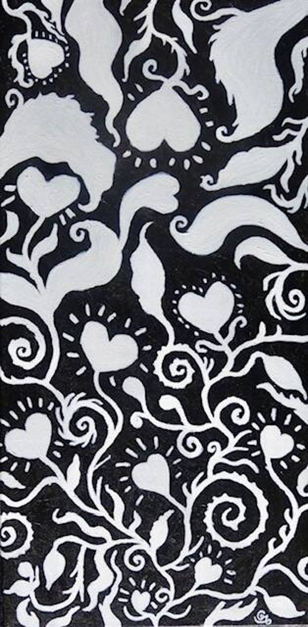 ALLIAUME Gilles - Floraison sentimentale, peinture, acrylique sur toile