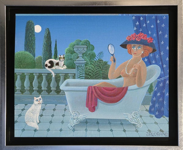 LORAND Jean-Pierre - Belle de nuit  (Acrylique sur toile)