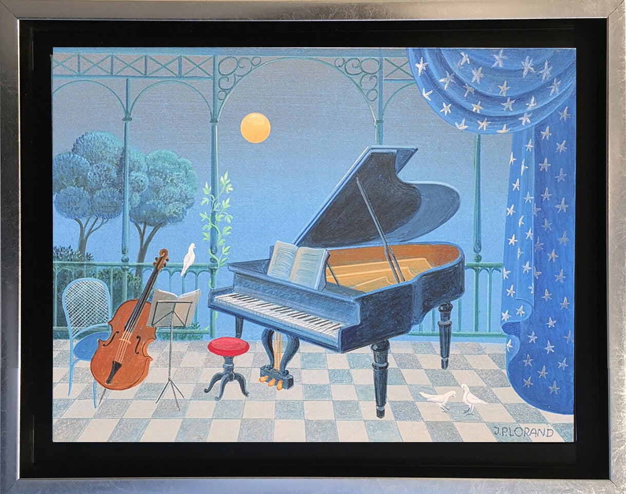 LORAND Jean-Pierre - Clair de lune  (Acrylique sur toile)