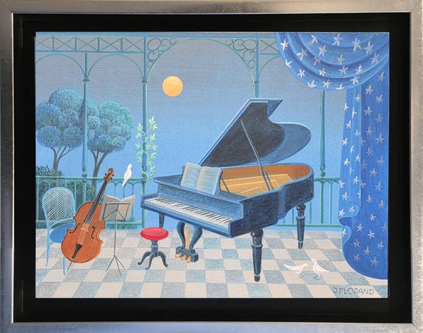 LORAND Jean-Pierre - Clair de lune  (Acrylique sur toile)