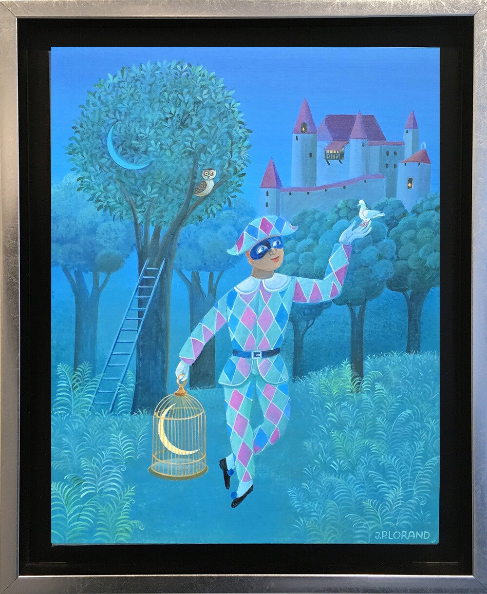 LORAND Jean-Pierre - Je t'offrirai la lune  (Acrylique sur toile)
