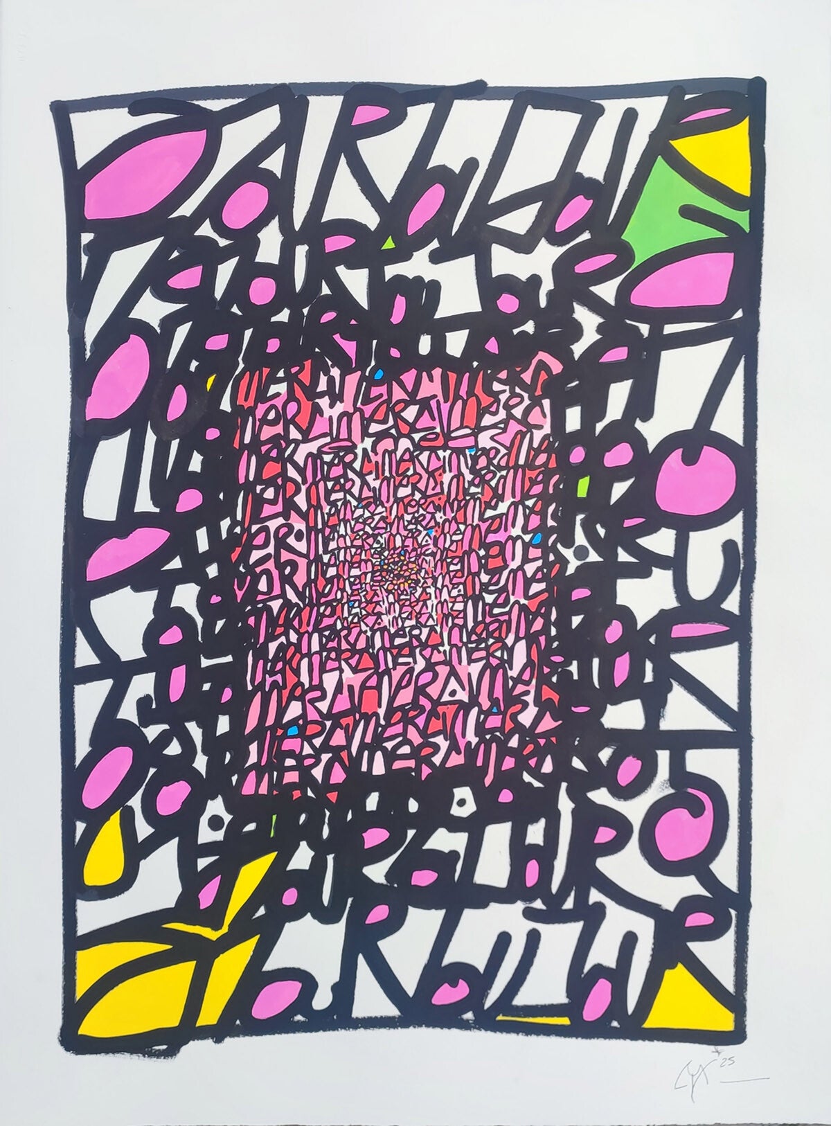 LYX - Forever loved, acrylique / Papier Arches