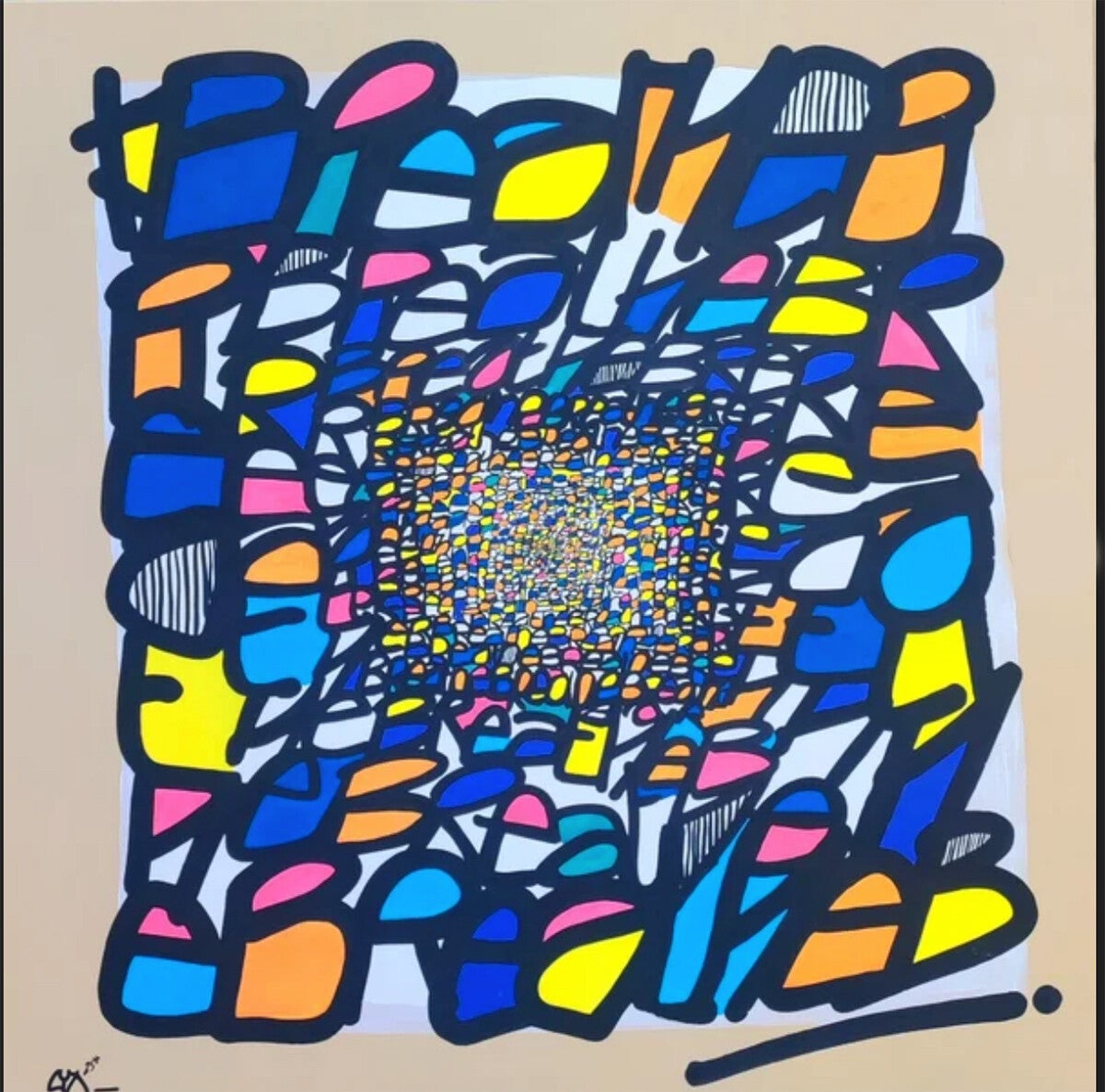 LYX - Breath de Nice, acrylique / Toile