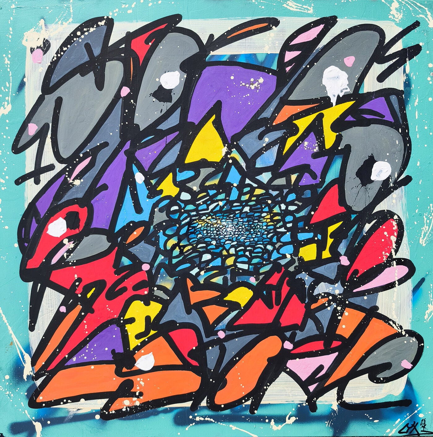 LYX - Storm breaker, acrylique / Toile