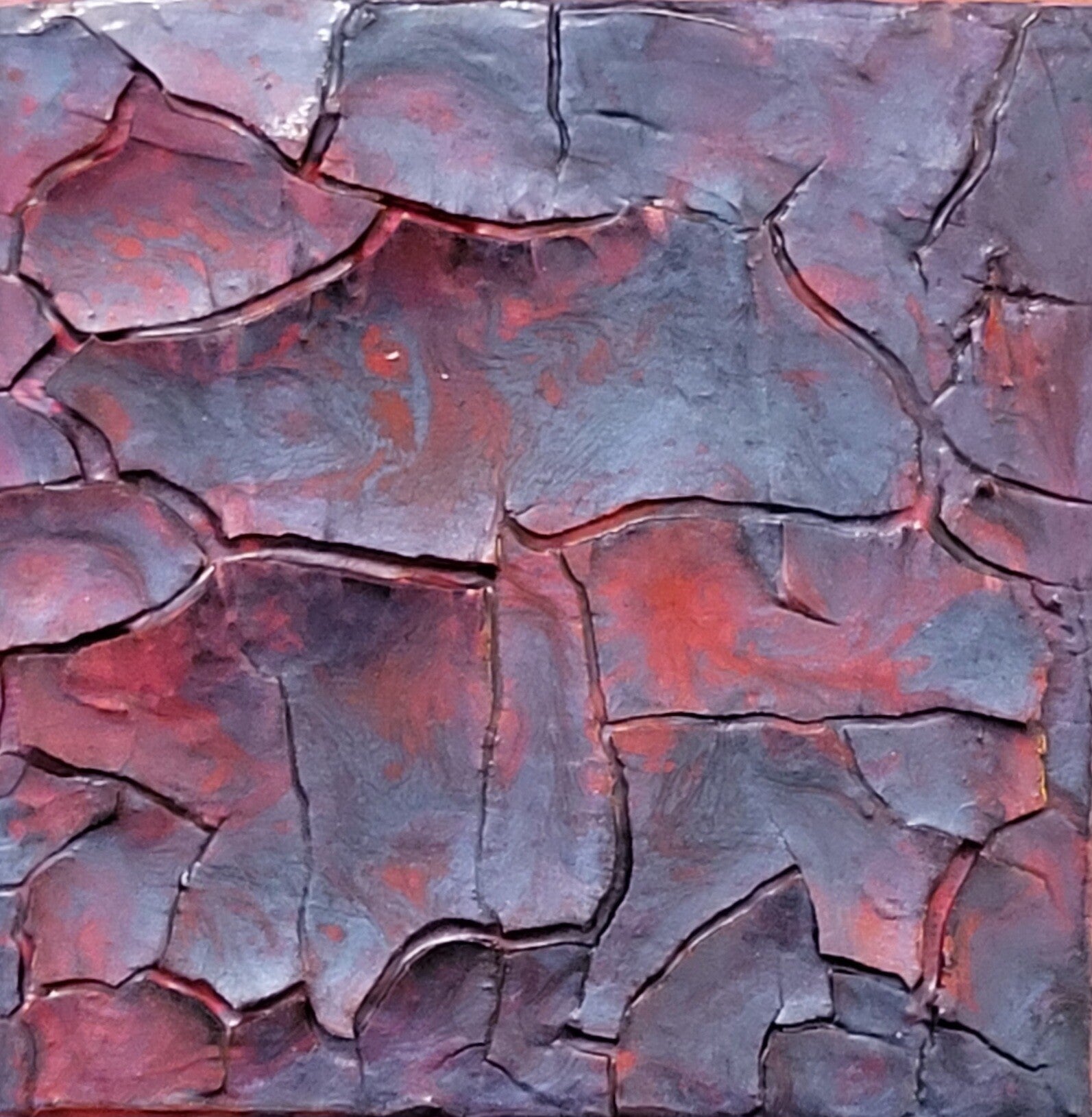 MAZUREK Véro. - 25-01 - abstrait, Technique mixte sur Toile