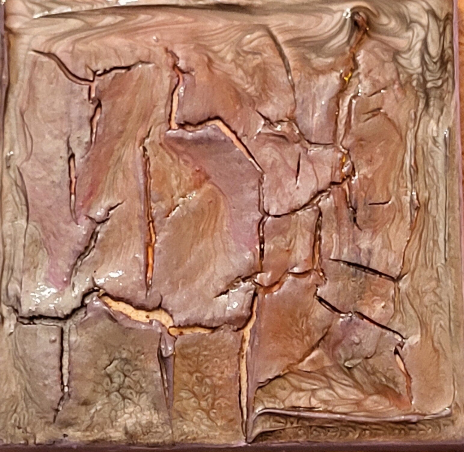 MAZUREK Véro. - 25-02 - abstrait, Technique mixte sur Toile