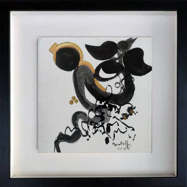 BEALAFF-GIROTTO Béa - Mercure, tableau, encre sur carton entoilé