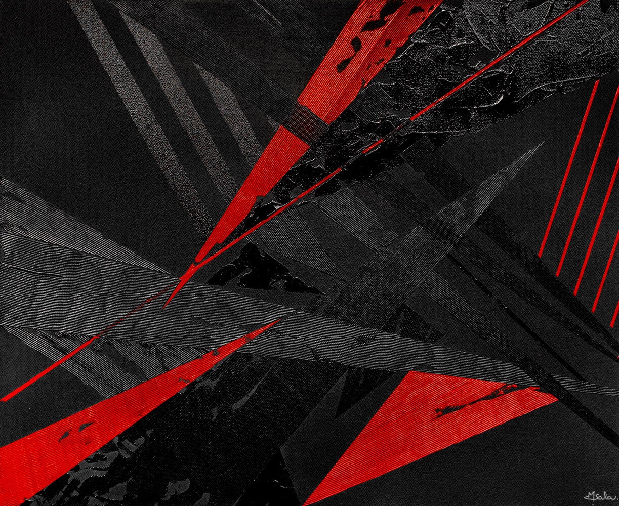 SALA Michèle. - Arrogance - abstrait, Acrylique sur Toile