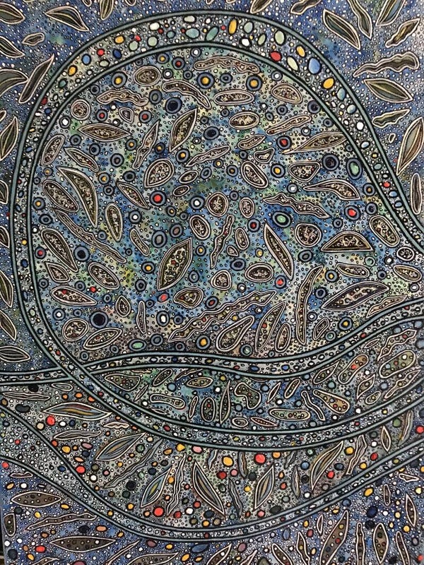 TOUSSAINT - Indiana - abstrait, Acrylique sur Toile