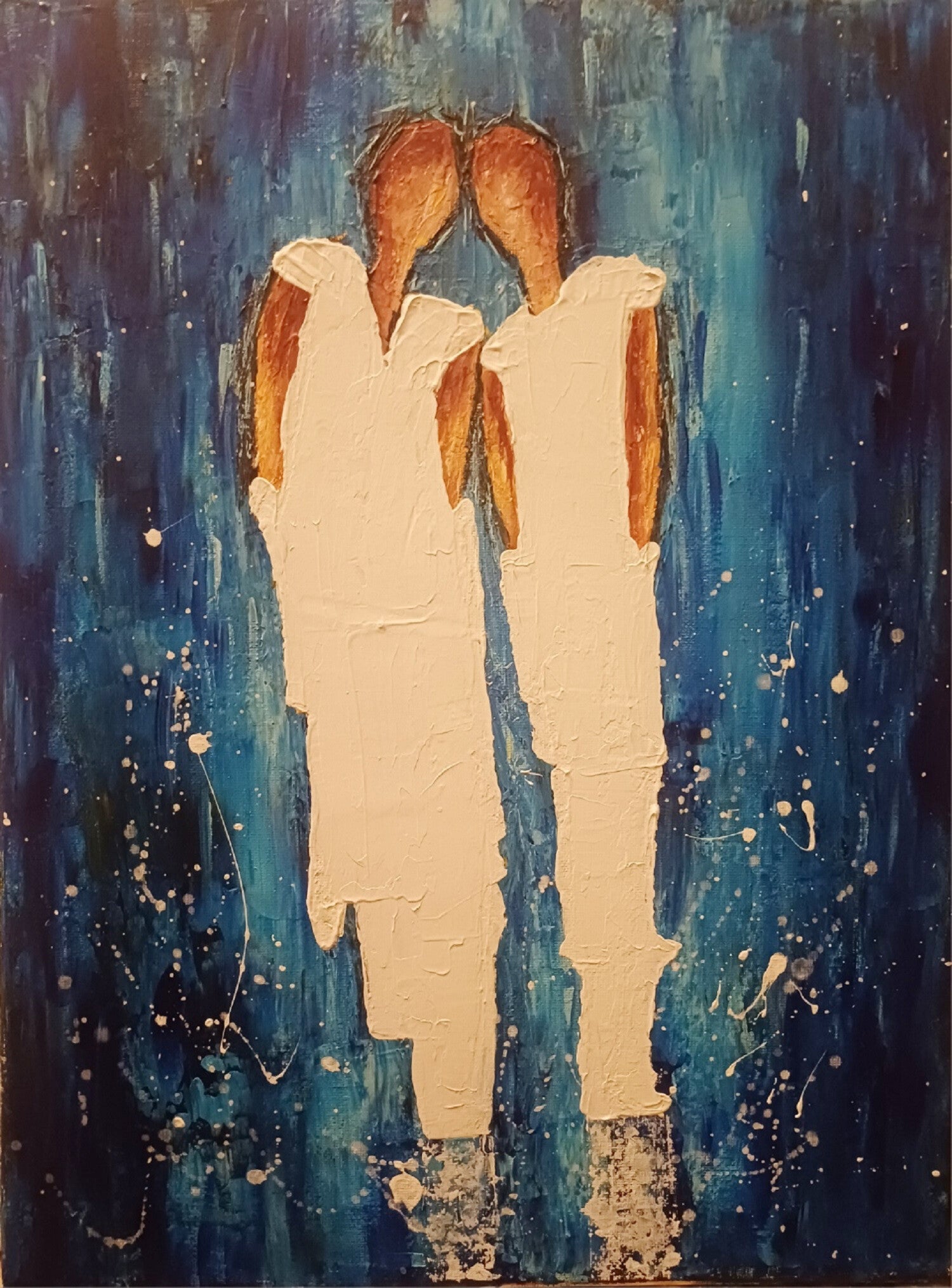 GUERRY Christiane - You and me 1 (Acrylique sur toile)