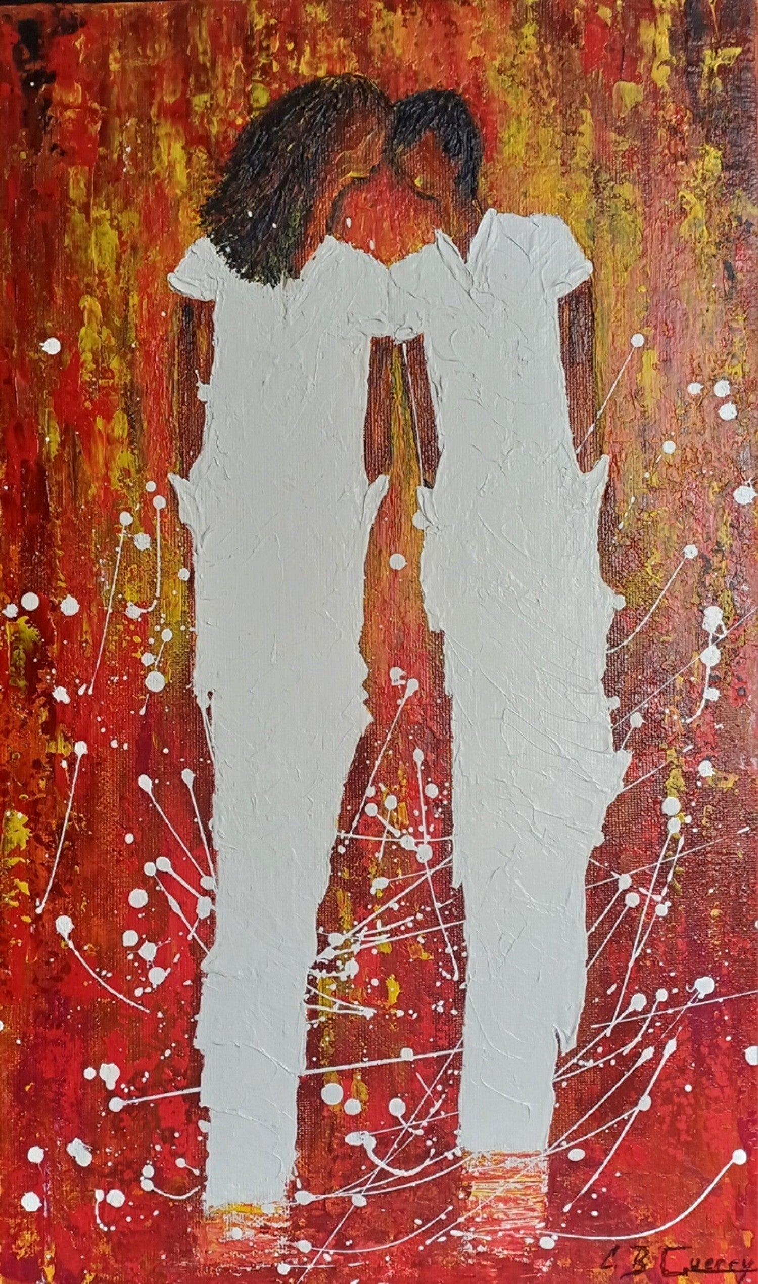 GUERRY Christiane - You and me 2 (Acrylique sur toile)