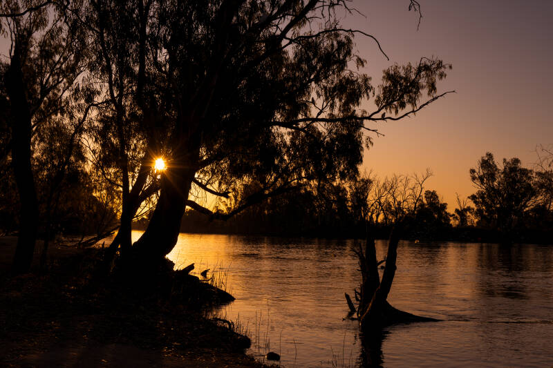 1Sunset over the Murray