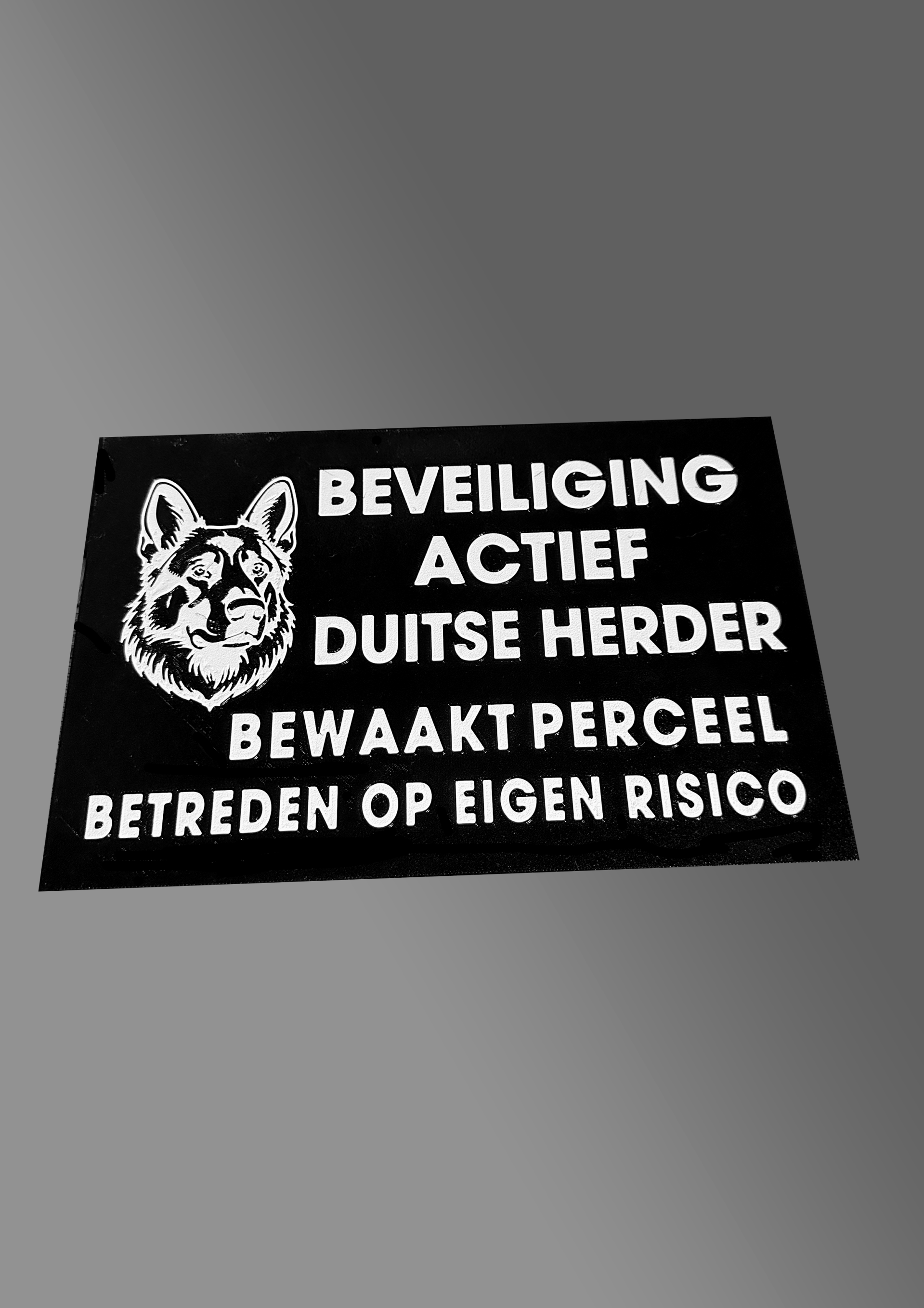 Beveiliging Bord met of zonder ledverlichting