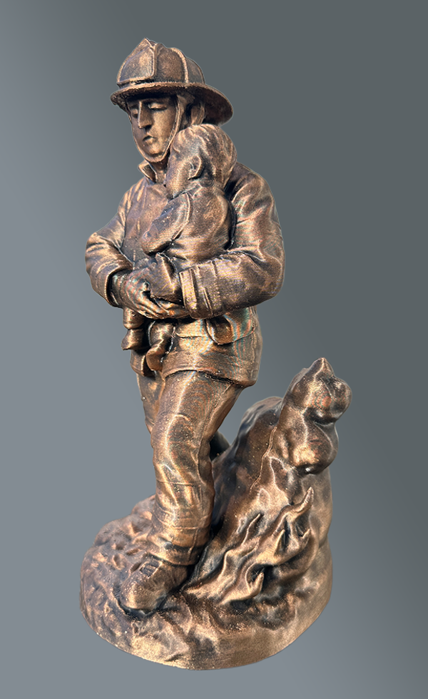 Brandweerman red kind