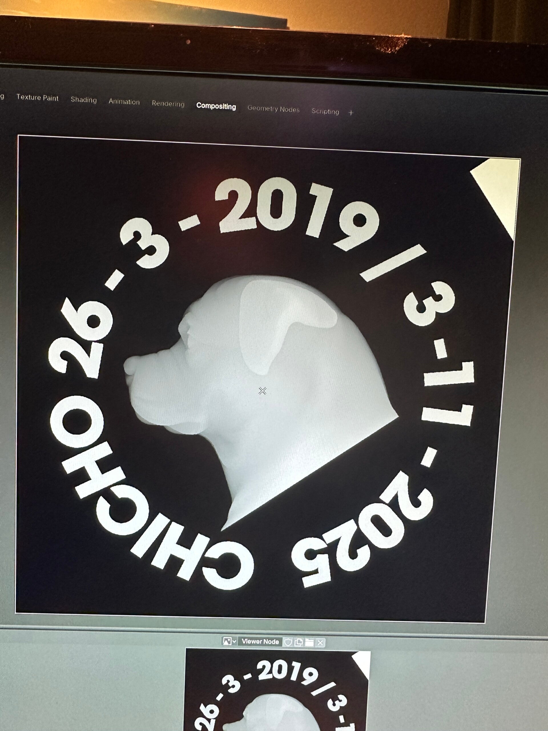 Depthmap van de munt