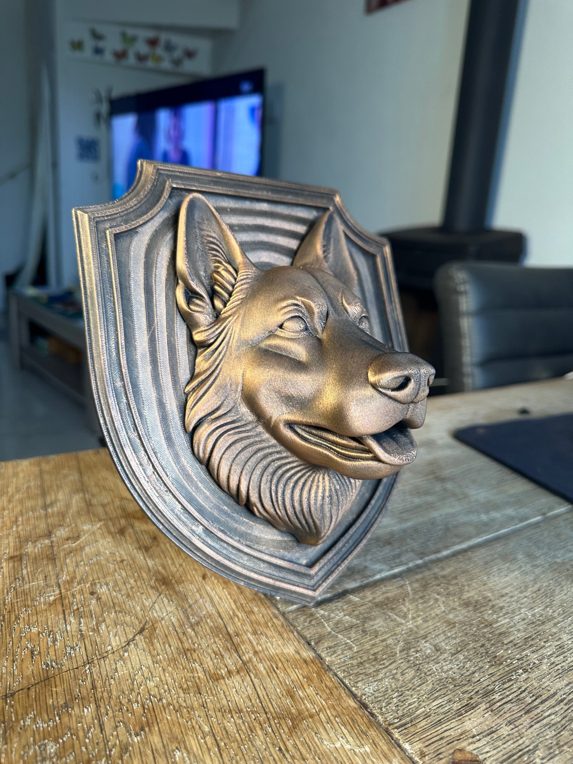 Duitse Herder muurschild