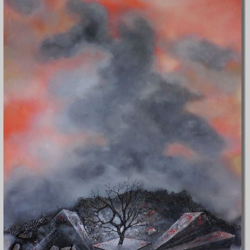 die-botschaft-acryl-leinwand-strukturen-60x80-2016-1