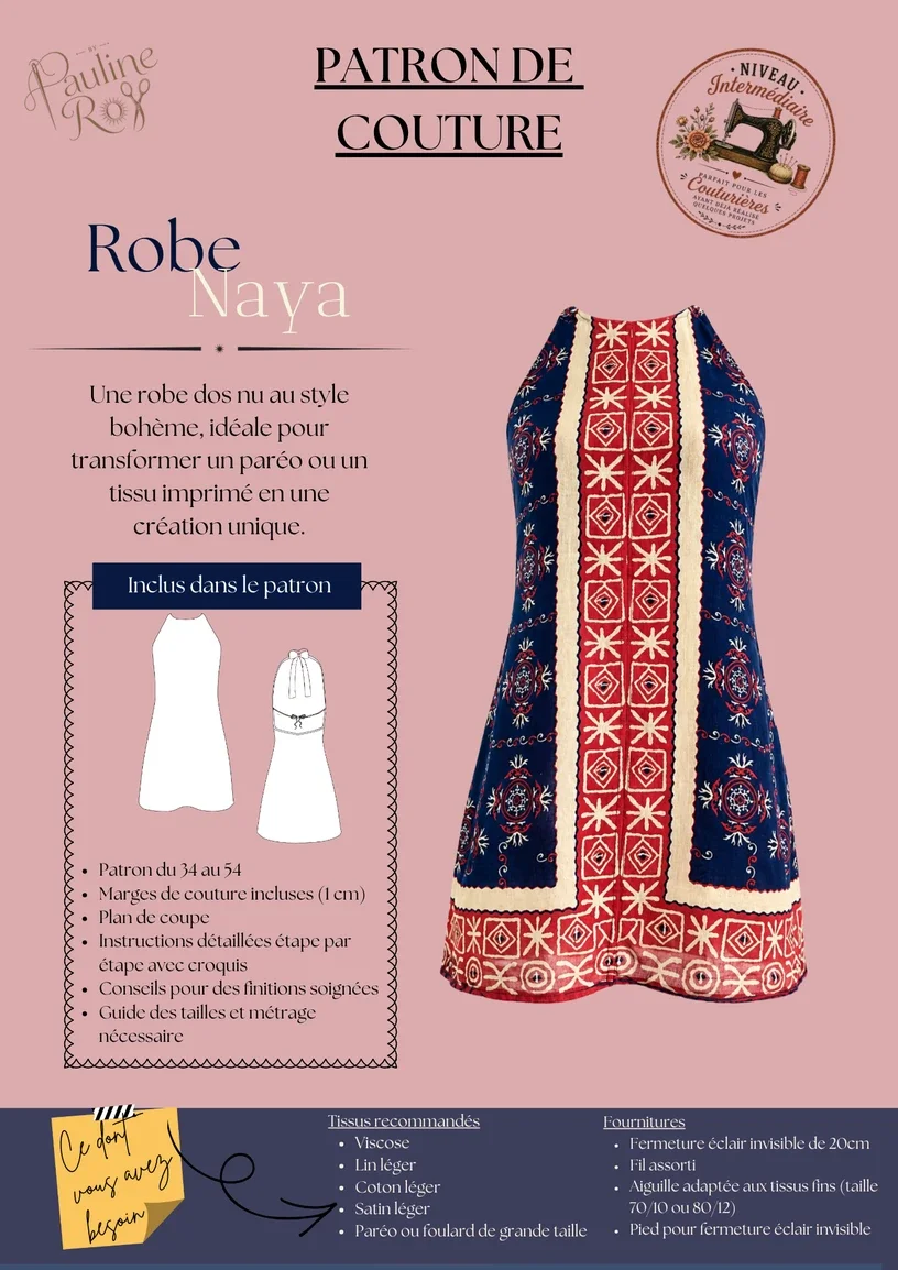 Robe Naya - Patron de couture PDF