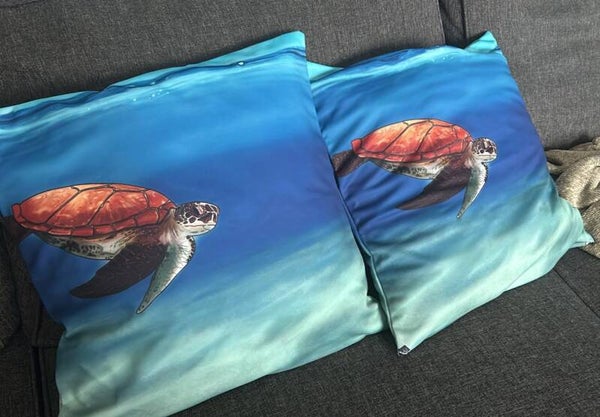 Coussin "Wild Turtle"