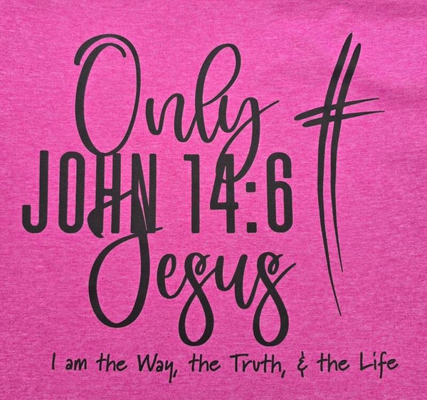 Only Jesus John 14:6 The Way The Truth The True T-Shirts
