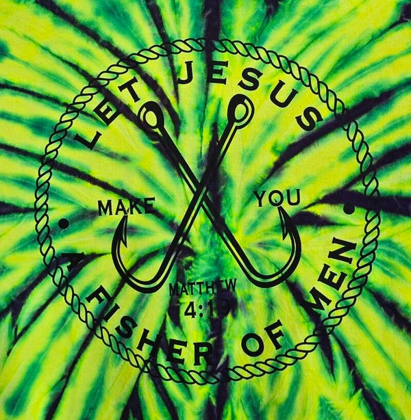 Fisher of Men Matthew 4:19 Tie-Dyed T-Shirts