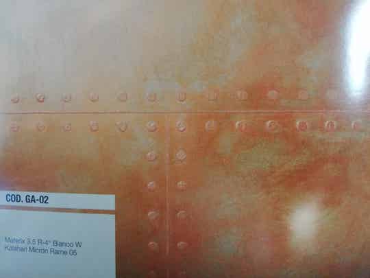 Rives Effetto Garage COD. GA-02 in Rame 05(Kupfer). Reichweite ca. 7m²