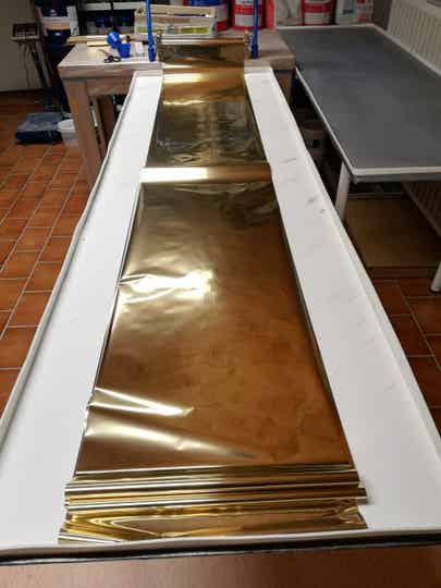 Rives Foil Deco - Prägefolie. COD. FD02 ORO. Gold Folie (0,38 x 8m)