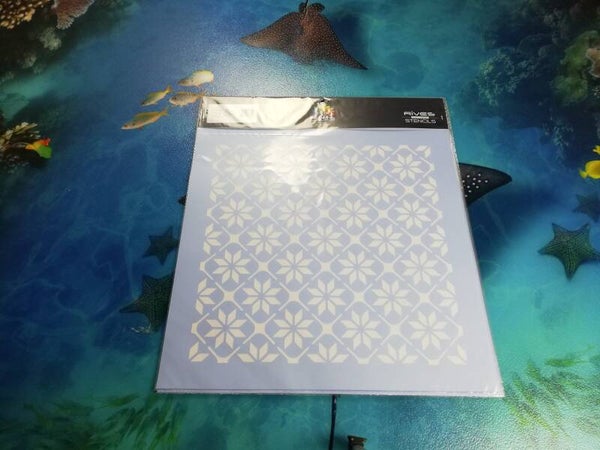 Wiederverwendbare Wandschablone aus Kunststoff ST-55. 60 x 60 cm