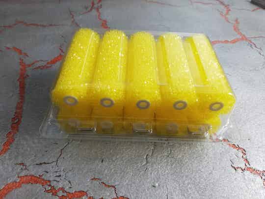 Grobporige Strukturrolle 10 Stück. Schaumstoff-Grobschaum Walze 11 cm