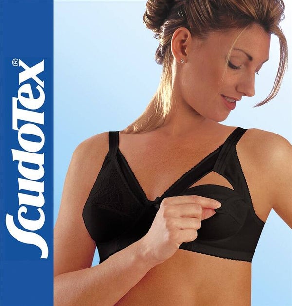 397 REGGISENO ALLATTAMENTO COTTON MATER COPPA C - NERO