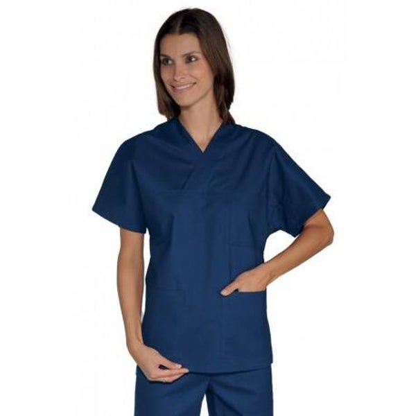 Casacca collo a V 100% cotone - 185 gr/mq ISACCO