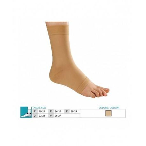 ORIONE 400 CAVIGLIERA SOTTILE CON TALLONE COLORE BEIGE