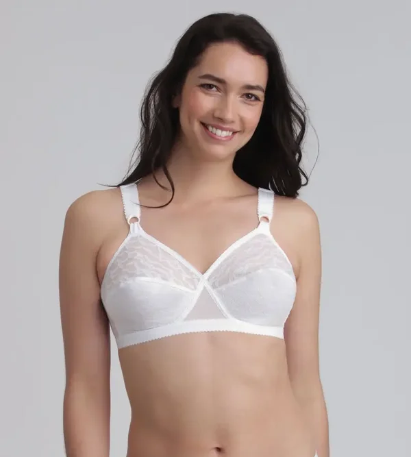 Reggiseno Playtex senza ferretto bianco Criss Cross 165 Bianco
