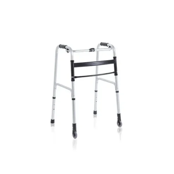 Deambulatore pieghevole due ruote e due puntali RP735M