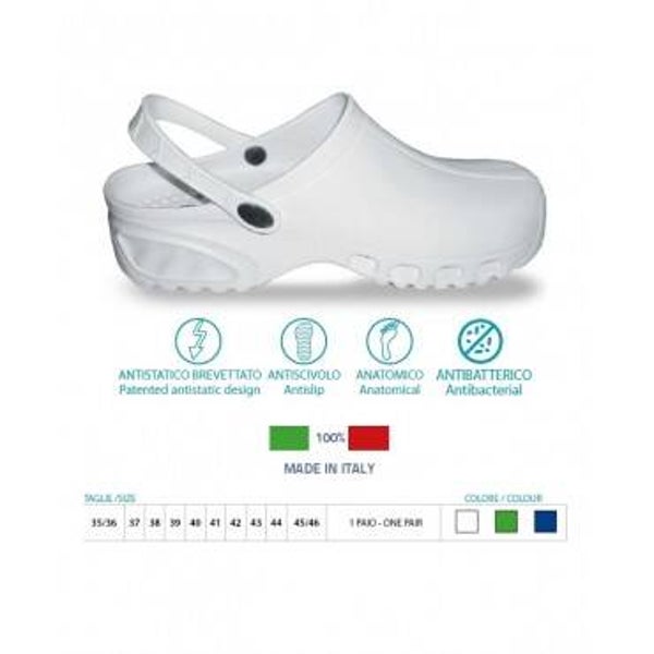 ZOCCOLO BIANCO PROFESSIONALE OSPEDALIERO ANTISCIVOLO ANTIBATTERICO ORIONE 160