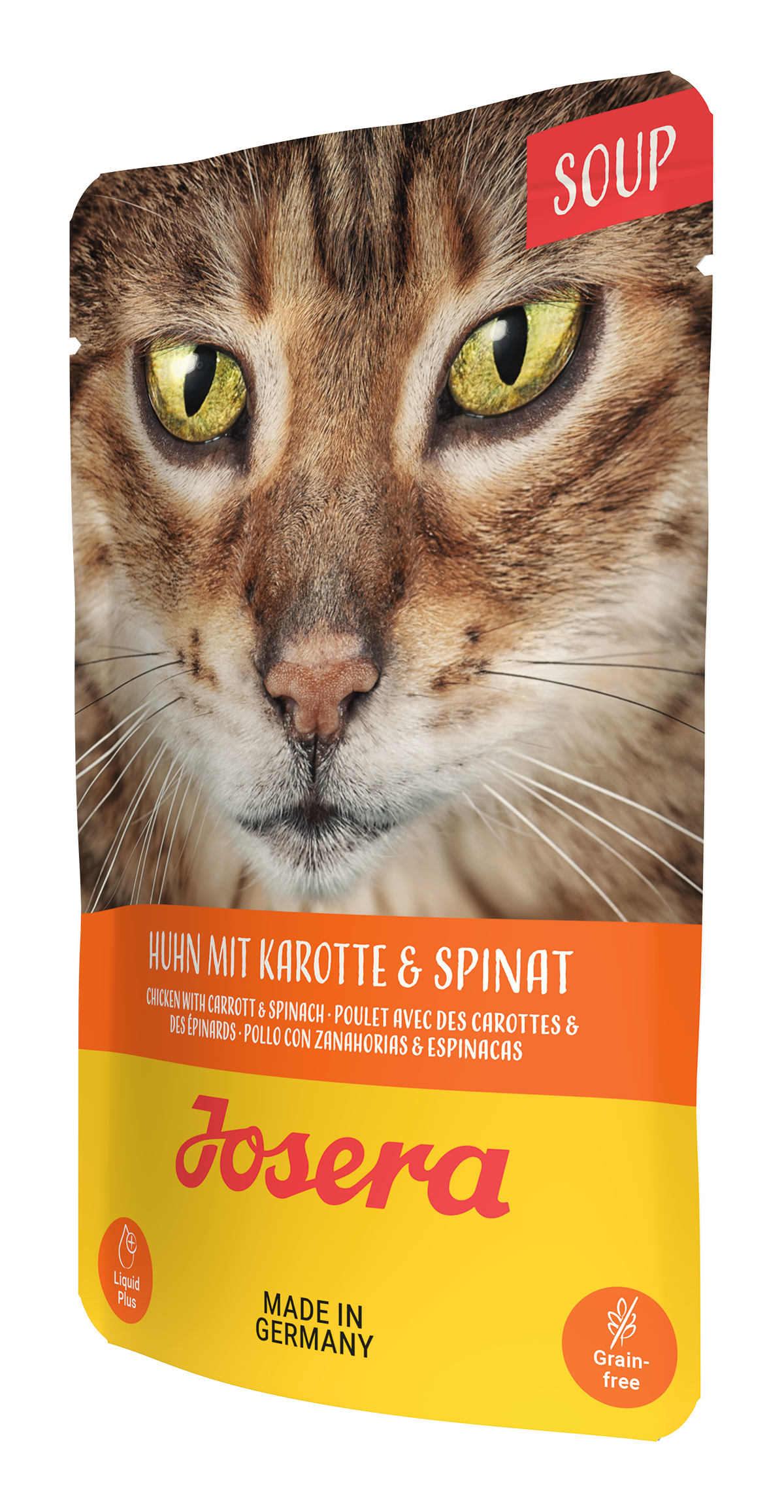 JOSERA SOUPE AU POULET AVEC CAROTTES ET ÉPINARDS EN SACHET POUR CHATS