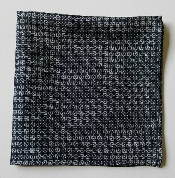 Dark navy white millefiori