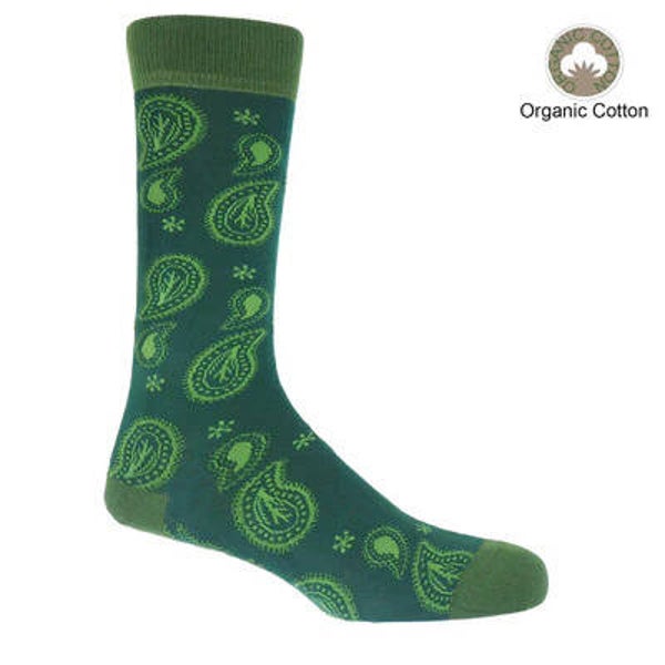 Paisley Men's Green Socks
