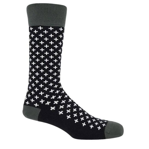 Crosslet Men's Black Socks