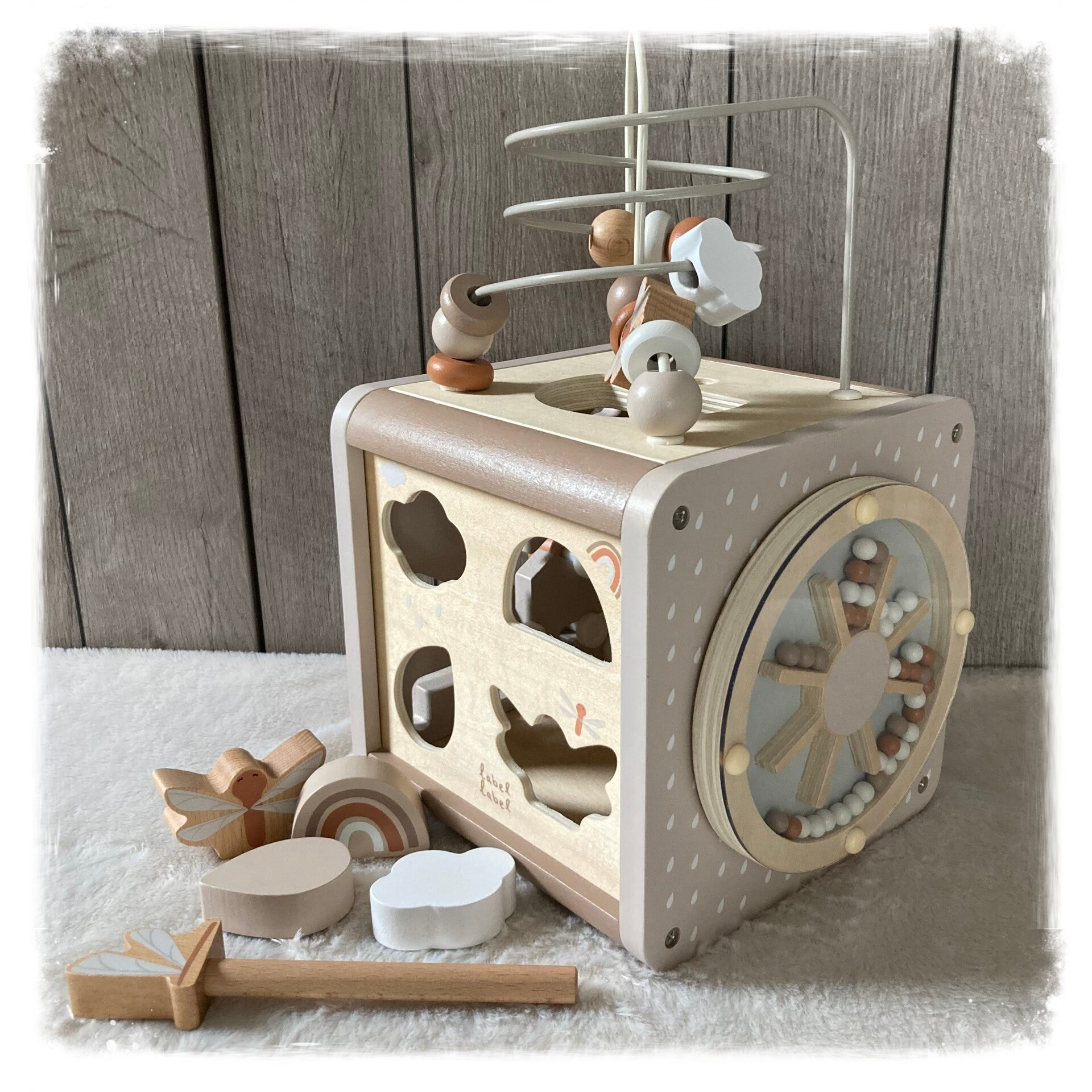 Label Label Activity Cube nougat (met naam)