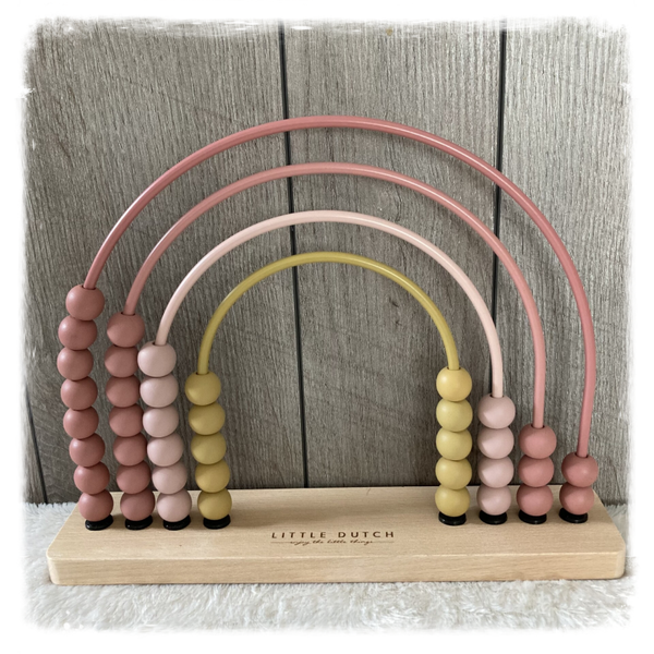 Little Dutch Regenboogtelraam roze