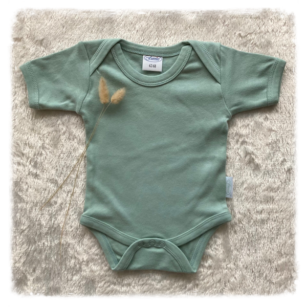 Rompertje korte mouw groen